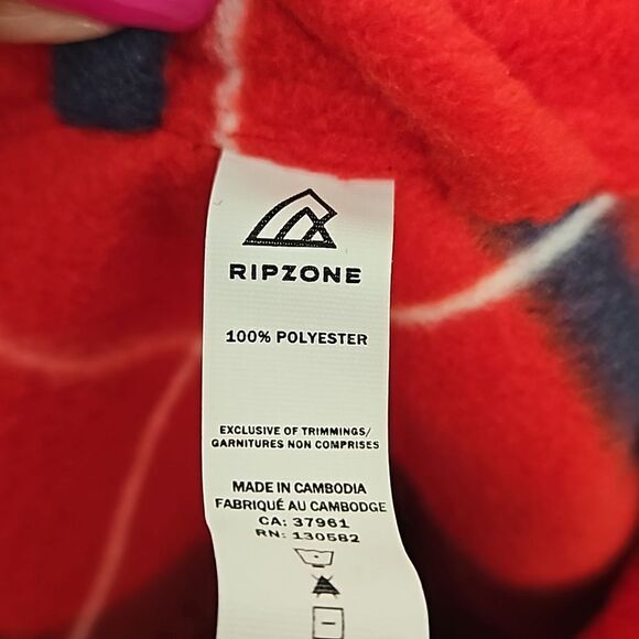 Ripzone Men's Flannel Buffalo Plaid Button-Down Long Sleeves Shirt XL Red/ Blue - Picture 8 of 16